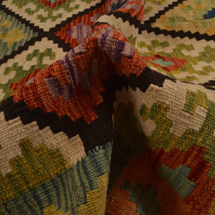 Handmade Vegetable Kelim 5' 1" x 6' 10" - No. AL72399