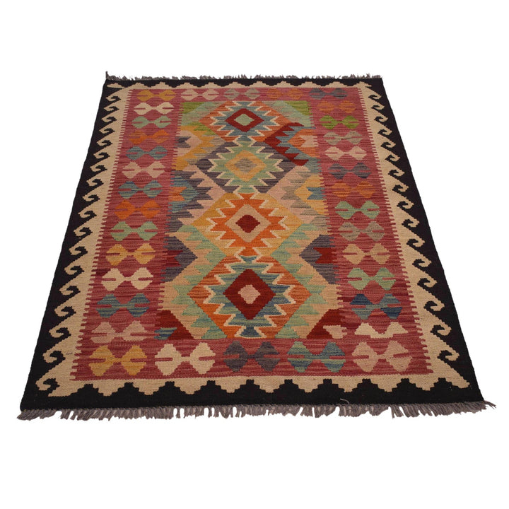 Handmade Afghan Vegetable Kilim 3' 3" x 5' 0" - No. AL63144