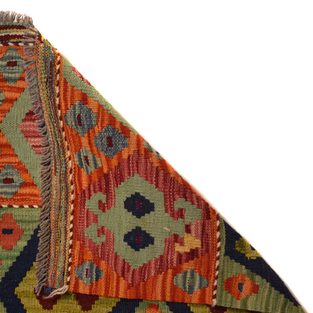 Hand Knotted Flatweave Kilim 9' 7" x 13' 1" - No. AL14395