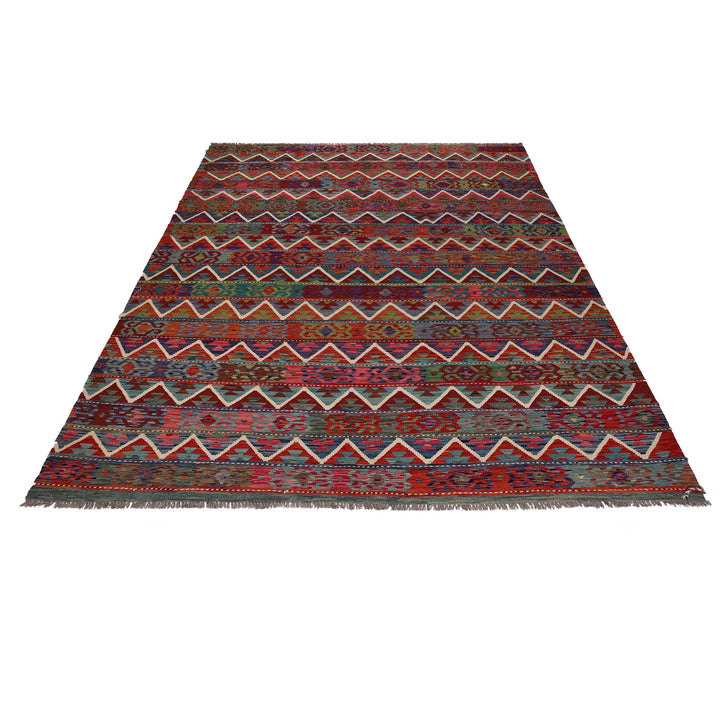 Hand Knotted Flatweave Kilim 8' 4" x 11' 7" - No. AL89035