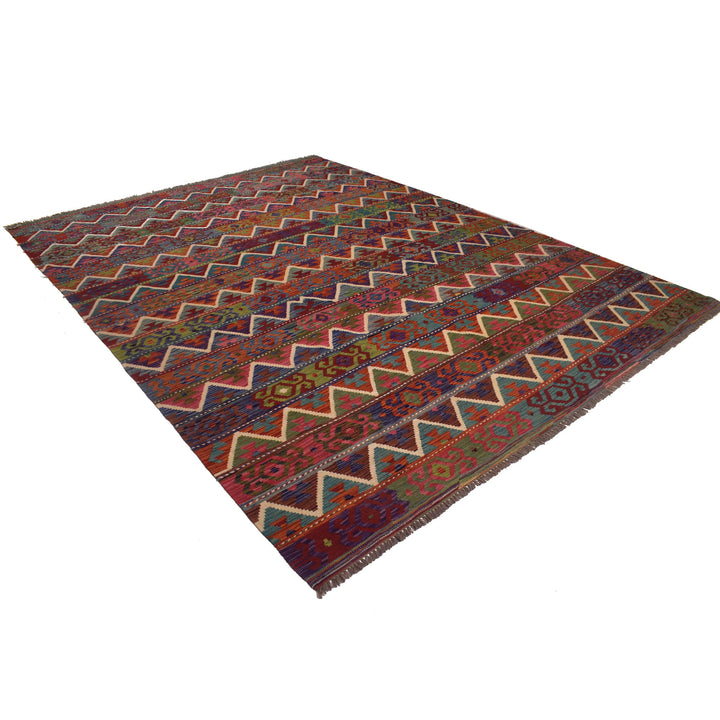 Hand Knotted Flatweave Kilim 8' 4" x 11' 7" - No. AL89035