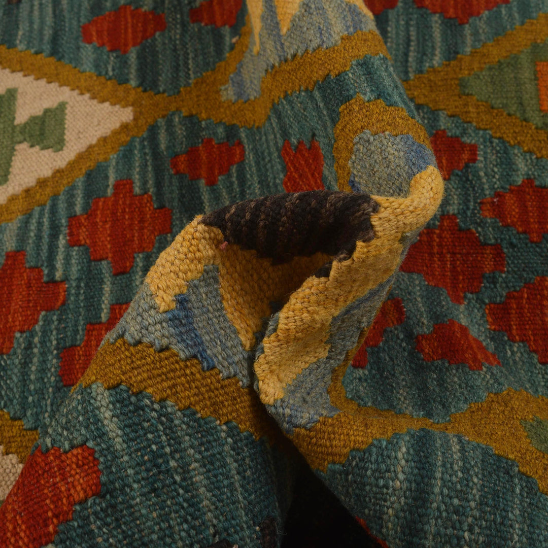 Handmade Vegetable Kelim 2' 9" x 3' 8" - No. AL68294