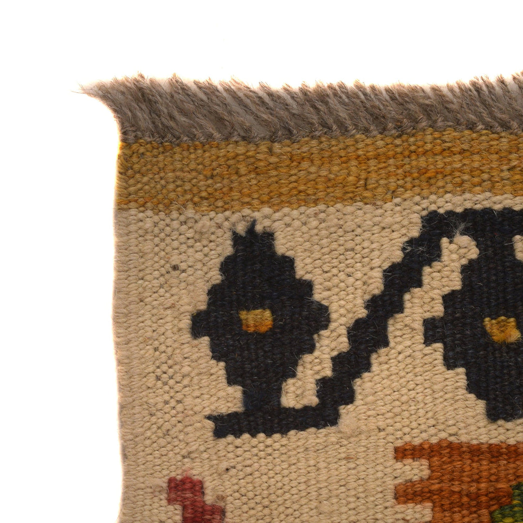 Handmade Vegetable Kelim 2' 10" x 4' 0" - No. AL95518