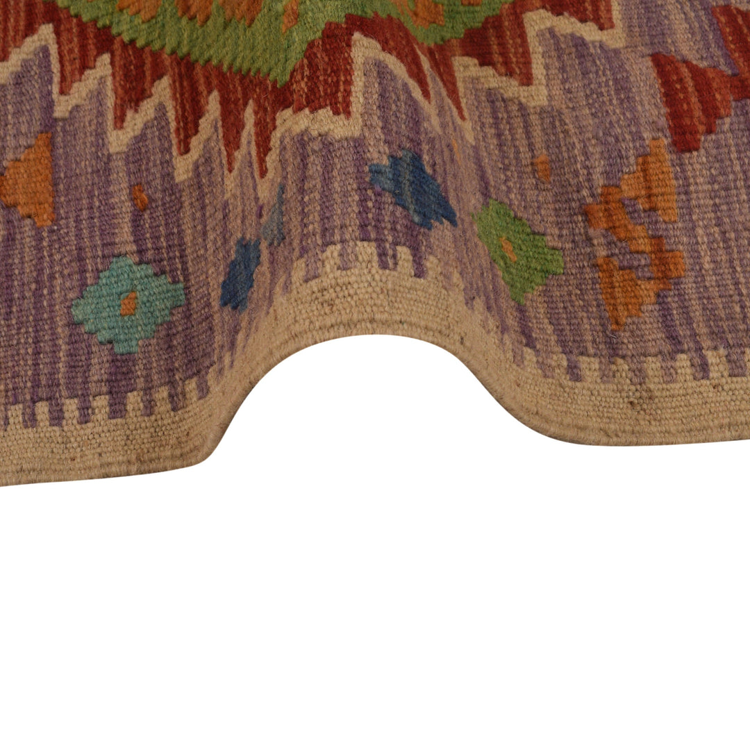 Handmade Turkish Design Wool Kilim 2' 11" x 3' 11" - No. AL12938