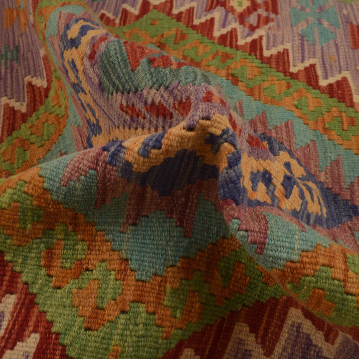 Handmade Turkish Design Wool Kilim 2' 11" x 3' 11" - No. AL12938