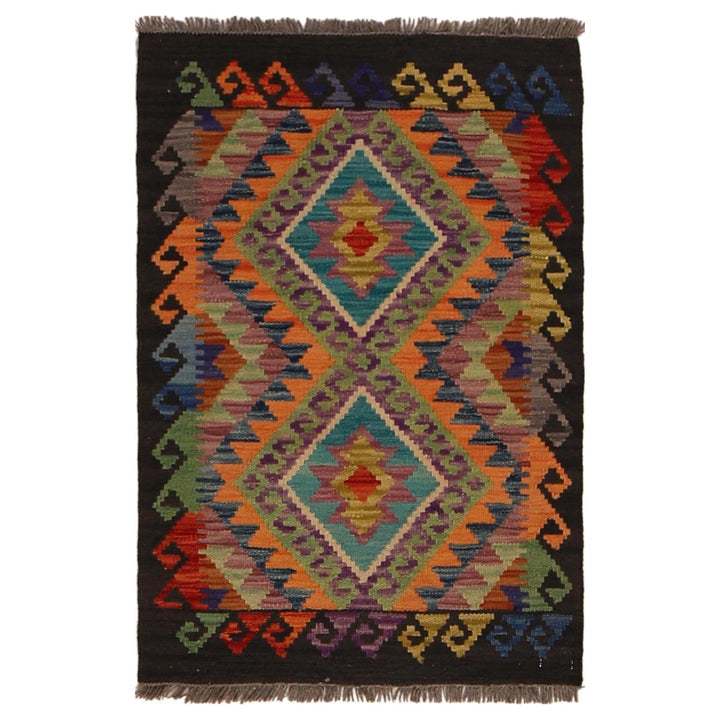 Handmade Vegetable Kilim 1' 11" x 2' 11" - No. AL61284