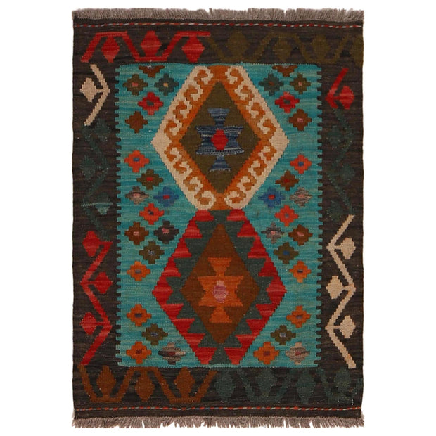 Small Size Chobi Kilim 2' 1" x 2' 10" - No. AL36580