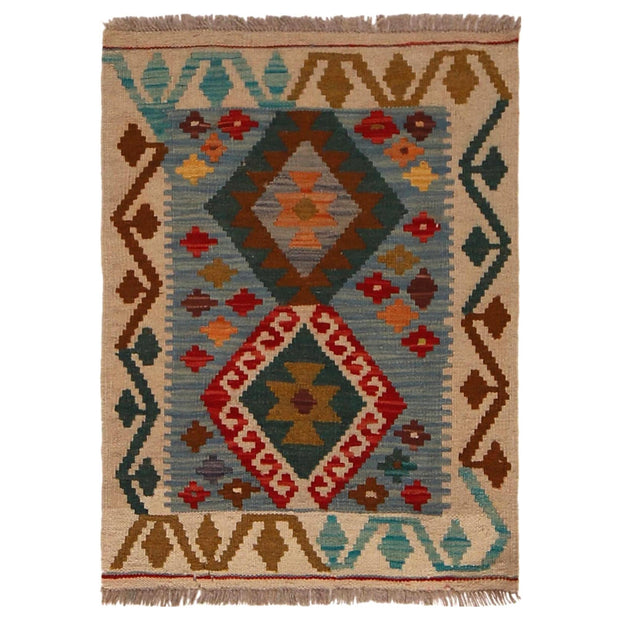Hand Knotted Flatweave Kilim 1' 11" x 2' 7" - No. AL72968