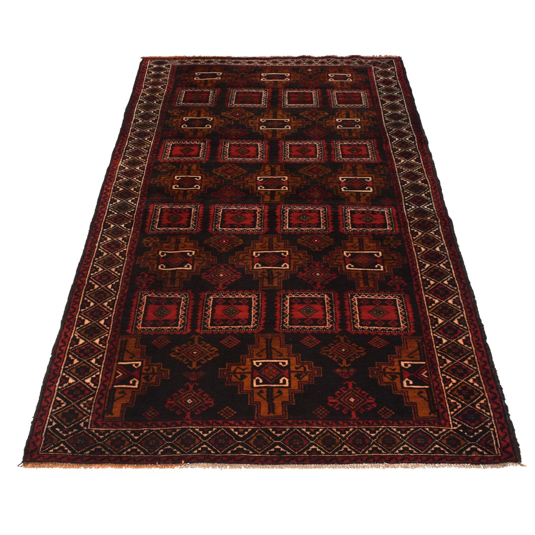 Hand Knotted Baluchi Rug 4' 1" x 9' 4" - No. AL64872