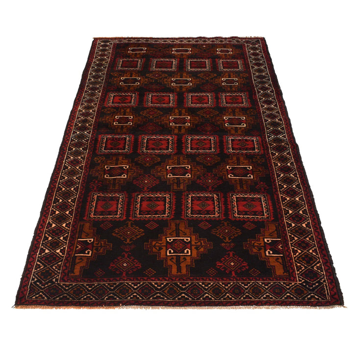 Hand Knotted Baluchi Rug 4' 1" x 9' 4" - No. AL64872