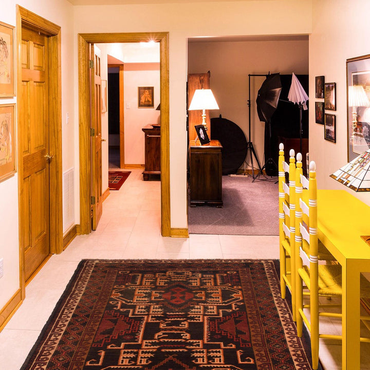 Handmade Baluchi Rug  3' 8" x 6' 2" - No. AL70314