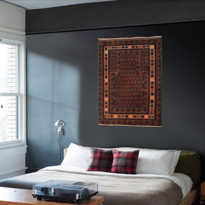 Islamic Prayer Carpet 2' 10" x 4' 7" - No. AL66702