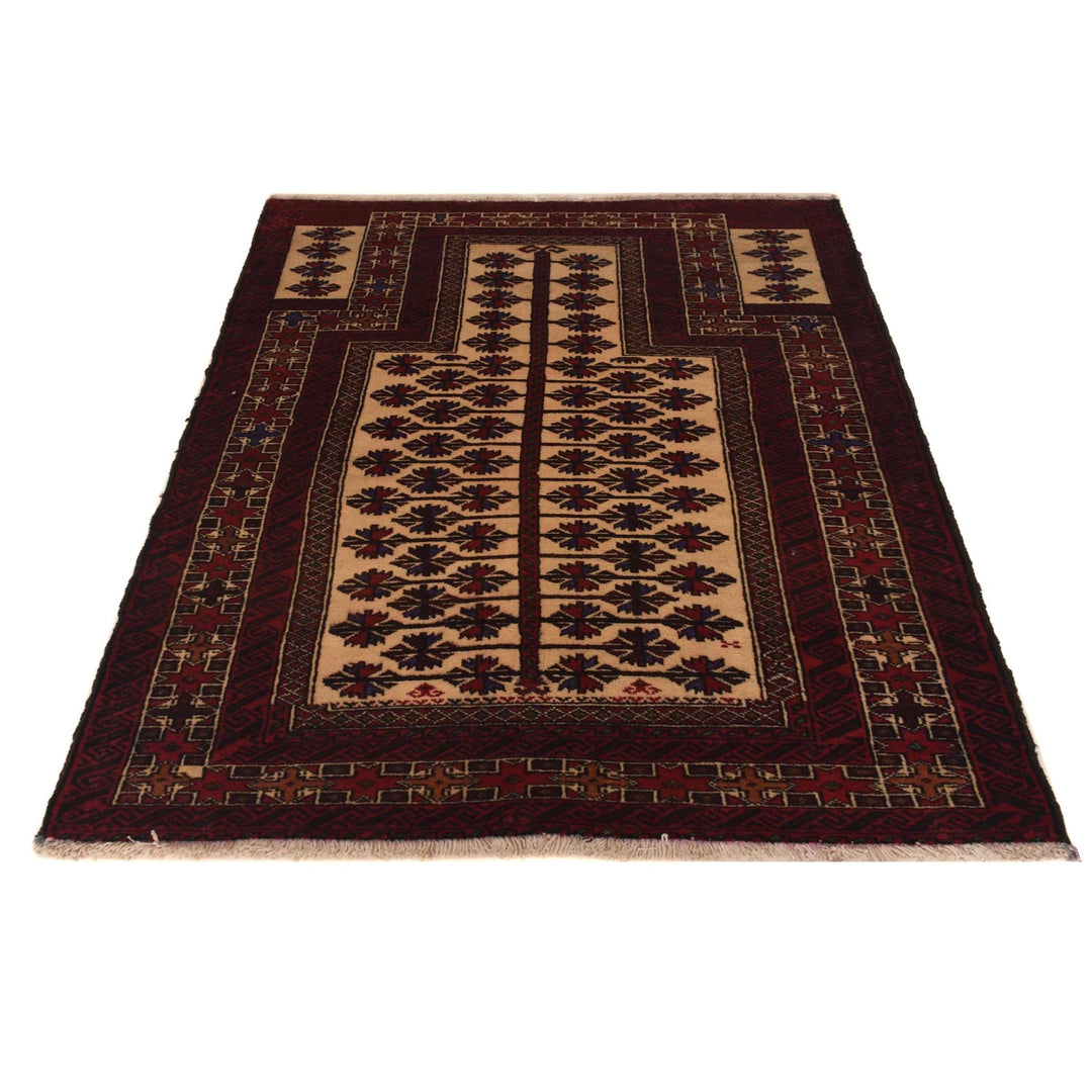 Multi Color Prayer Rug 3' 1" x 4' 4" - No. AL34831