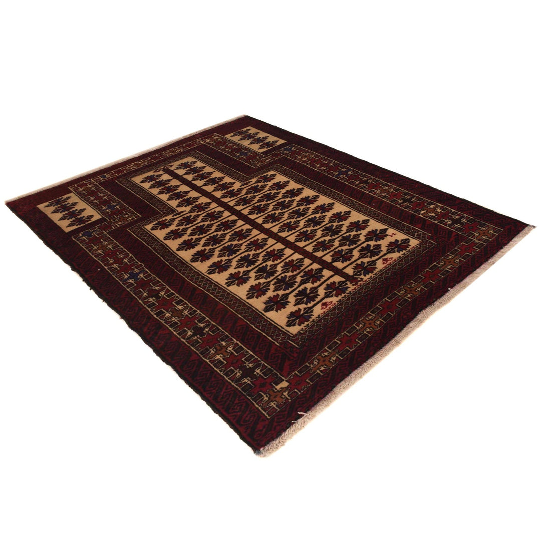 Multi Color Prayer Rug 3' 1" x 4' 4" - No. AL34831