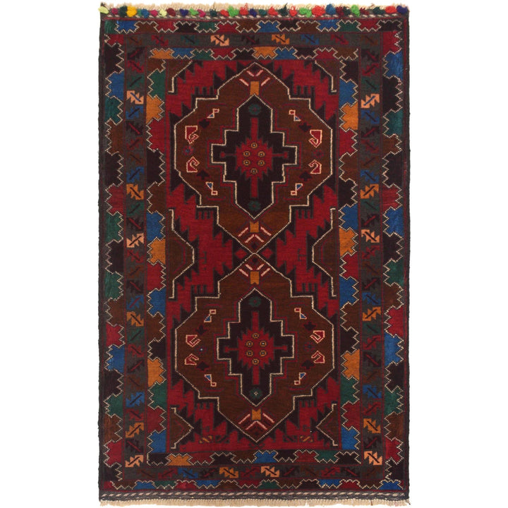 Multi Color Baluchi Rug 2' 9" x 4' 10" - No. AL31046