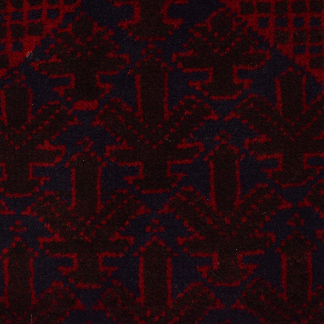 Afghan Prayer Rug 2' 9" x 4' 5" Hand-Knotted field
