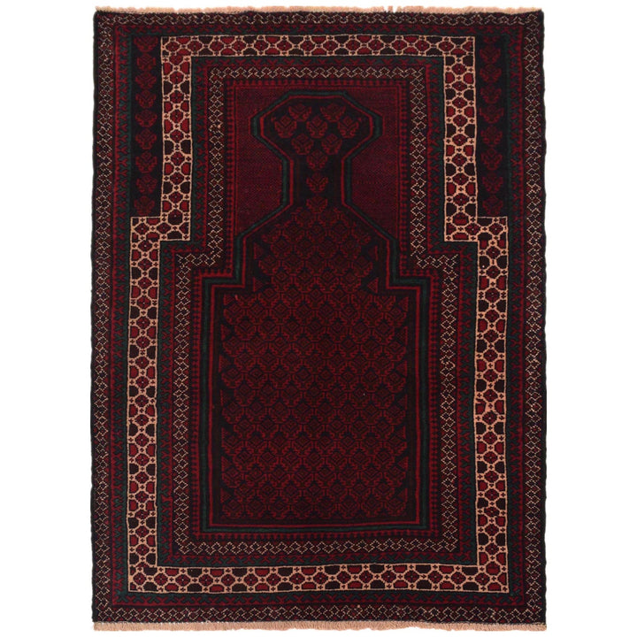 Hand Knotted Prayer Rug  2' 11" x 4' 5" - No. AL67378