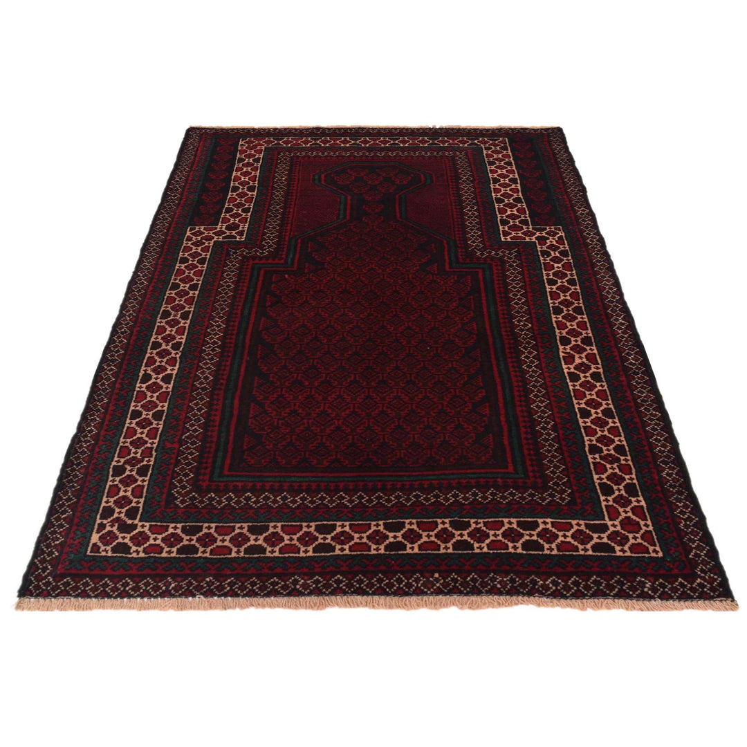 Hand Knotted Prayer Rug  2' 11" x 4' 5" - No. AL67378