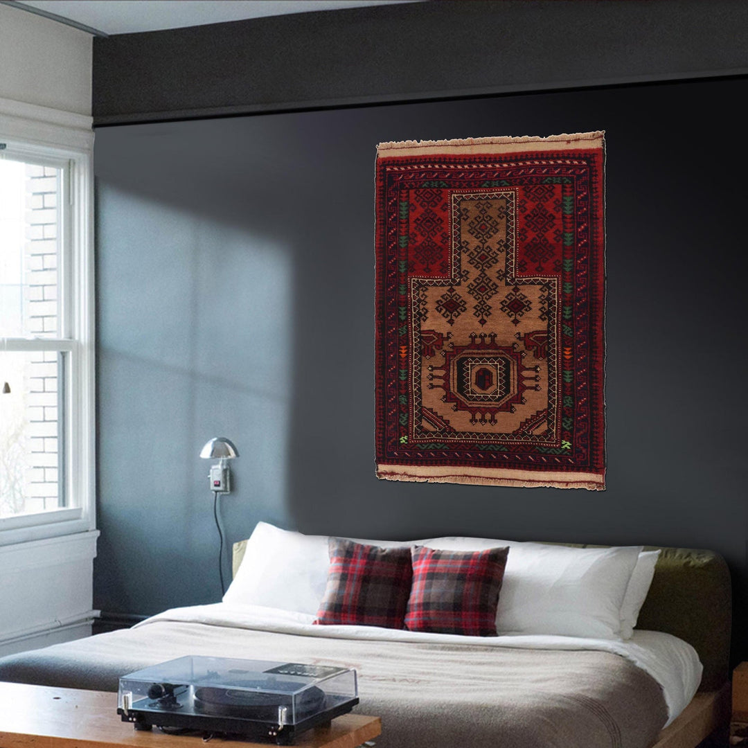 Muslim Prayer Rug 2' 4" x 3' 4" - No. AL83298