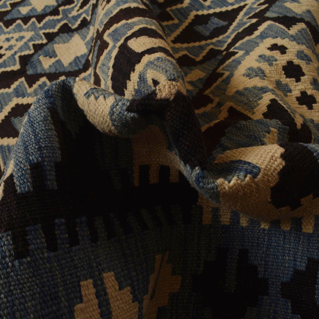 Hand Knotted Flatweave Kilim 6' 7" x 9' 6" - No. AL70671