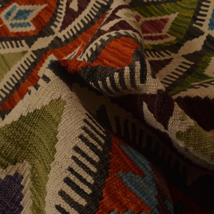 Handmade Afghan Vegetable Kilim 6' 8" x 10' 0" - No. AL64130