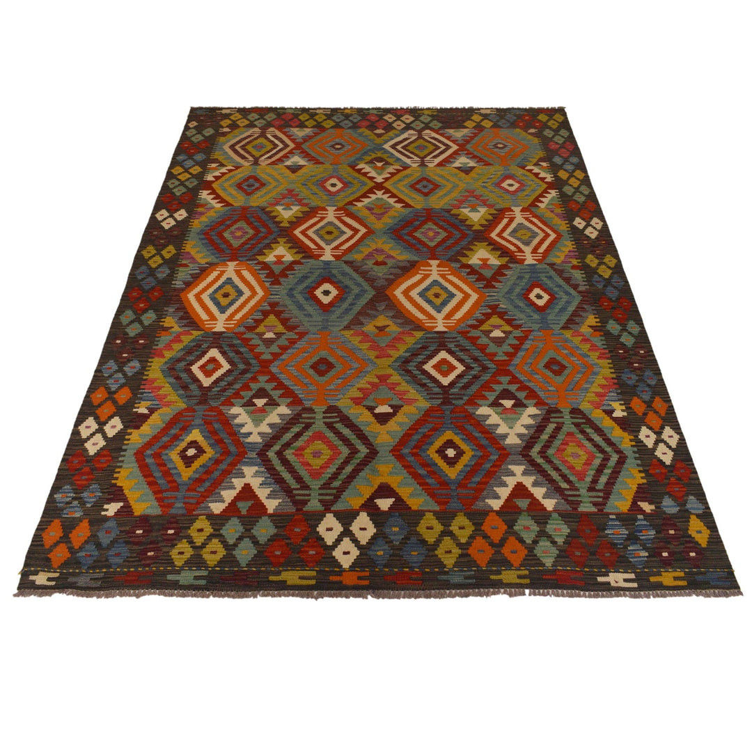 Hand Made Afghan Kilim 5' 8" x 8' 0" - No. AL94499