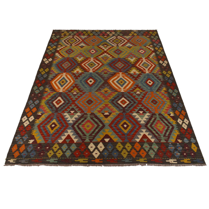 Hand Made Afghan Kilim 5' 8" x 8' 0" - No. AL94499
