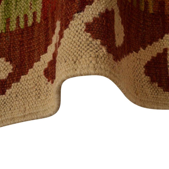 Hand Woven Wool Kelim Runner 2' 1"x 6' 4" - No. AL59603