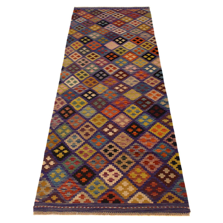 Handmade Vegetable Kelim Runner 2' 10" x 9' 9" - No. AL40389