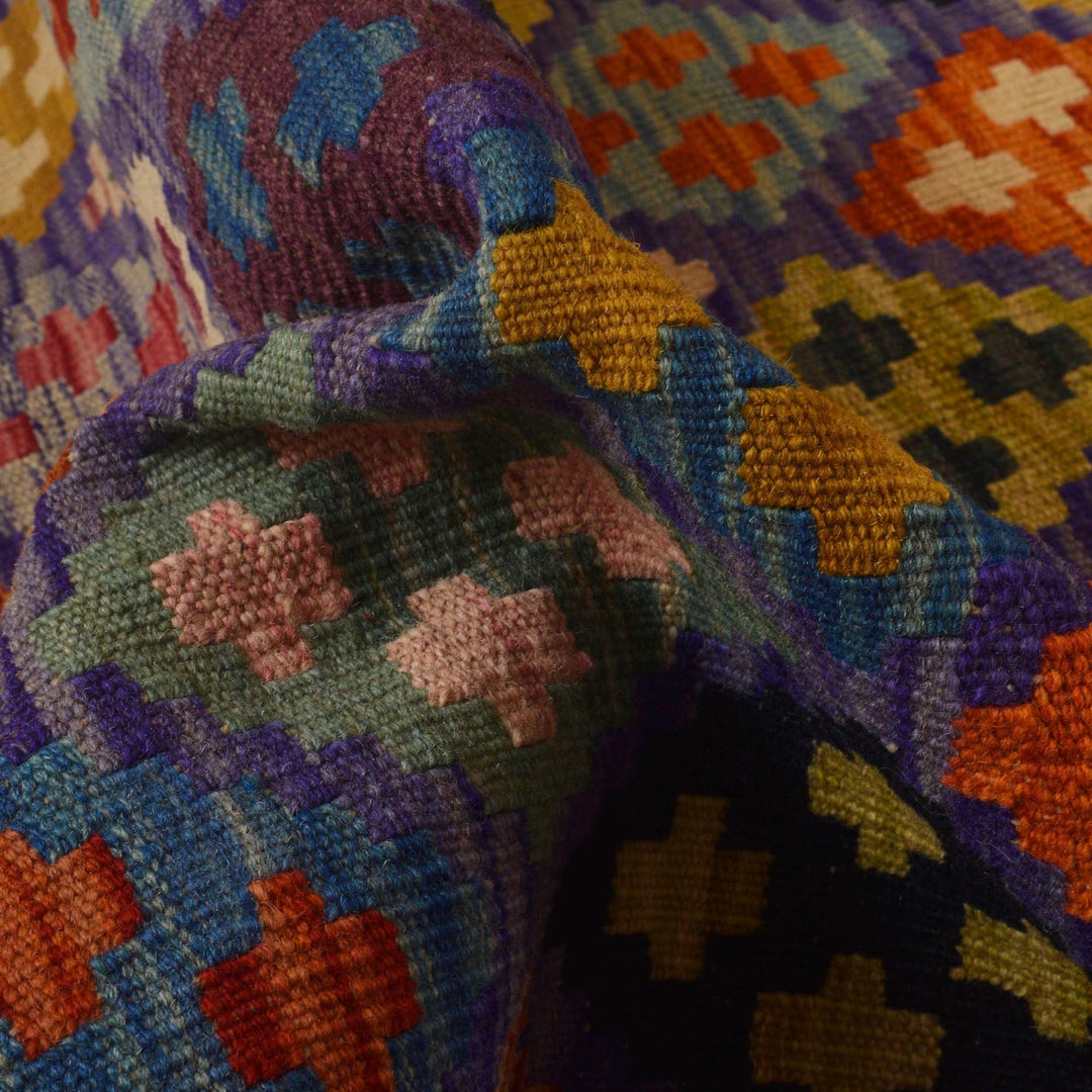 Handmade Vegetable Kelim Runner 2' 10" x 9' 9" - No. AL40389