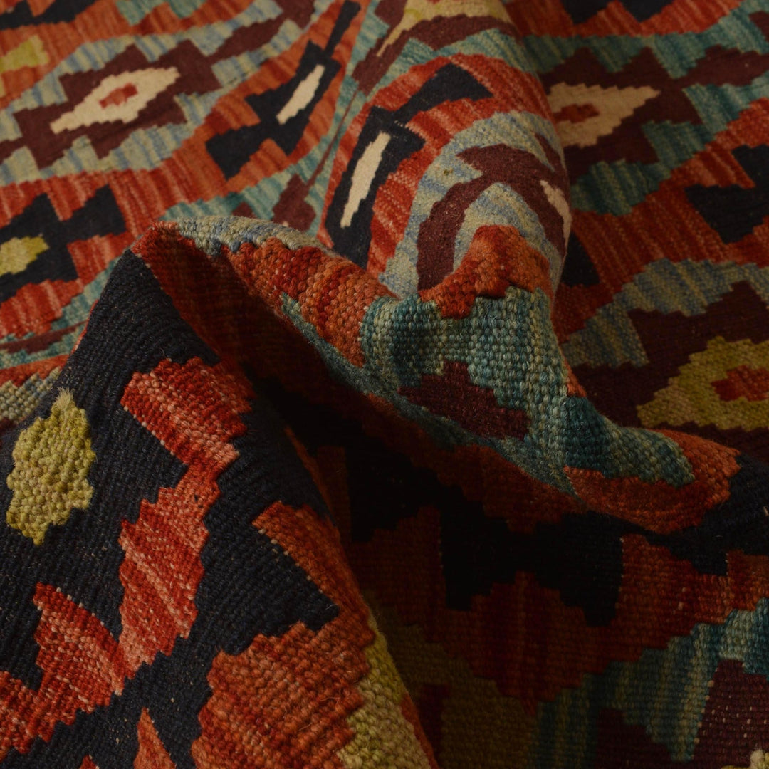 Handmade Afghan Vegetable Kilim 4' 11" x 6' 10" - No. AL41284