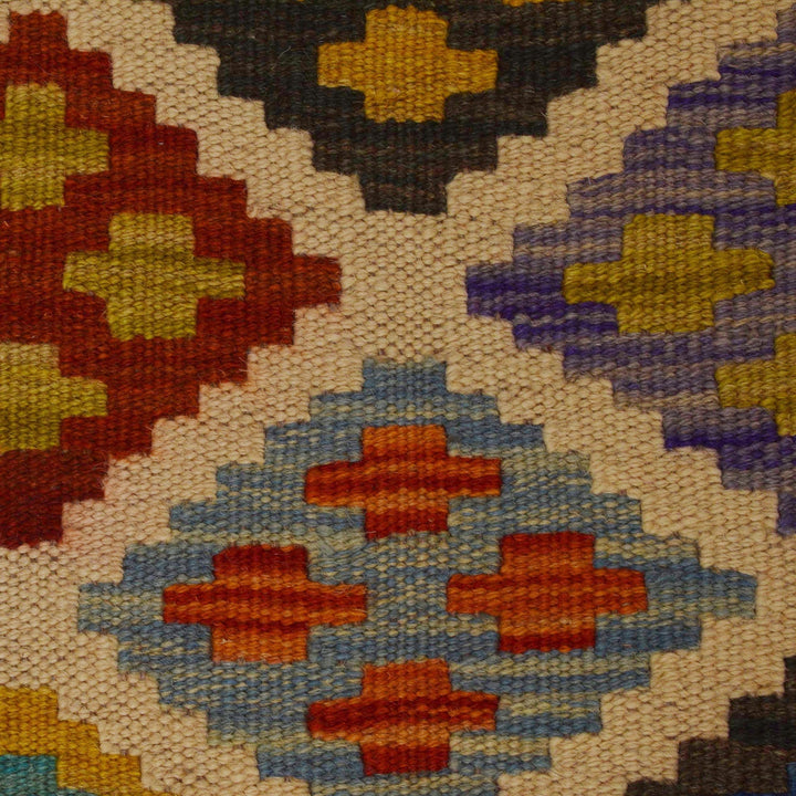Hand Woven Wool Kelim Runner 2' 5" x 9' 9" - No. AL30364