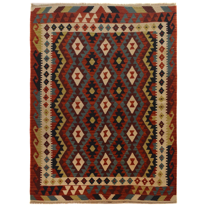 Hand Made Afghan Kilim 4' 10" x 6' 11" - No. AL43825