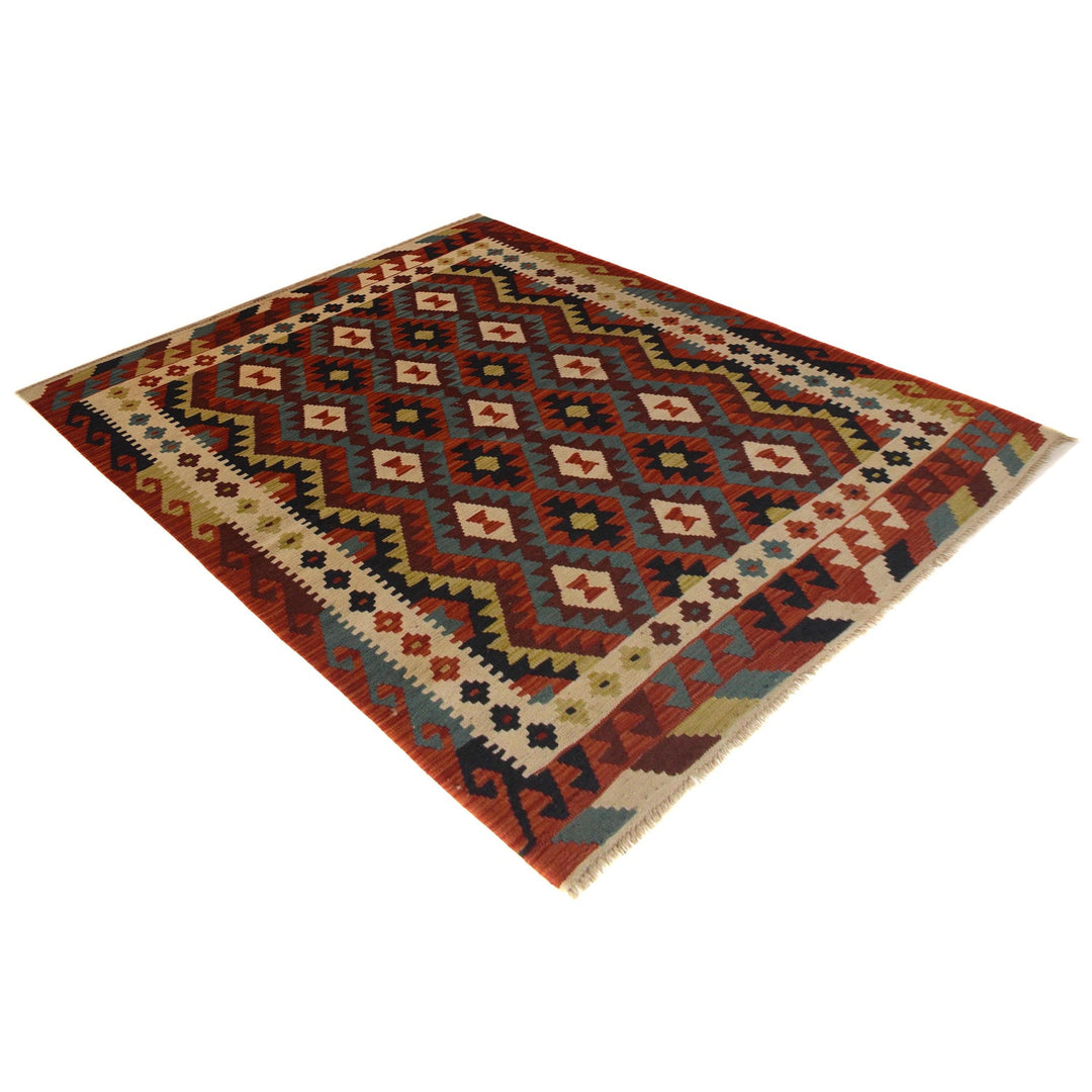Hand Made Afghan Kilim 4' 10" x 6' 11" - No. AL43825