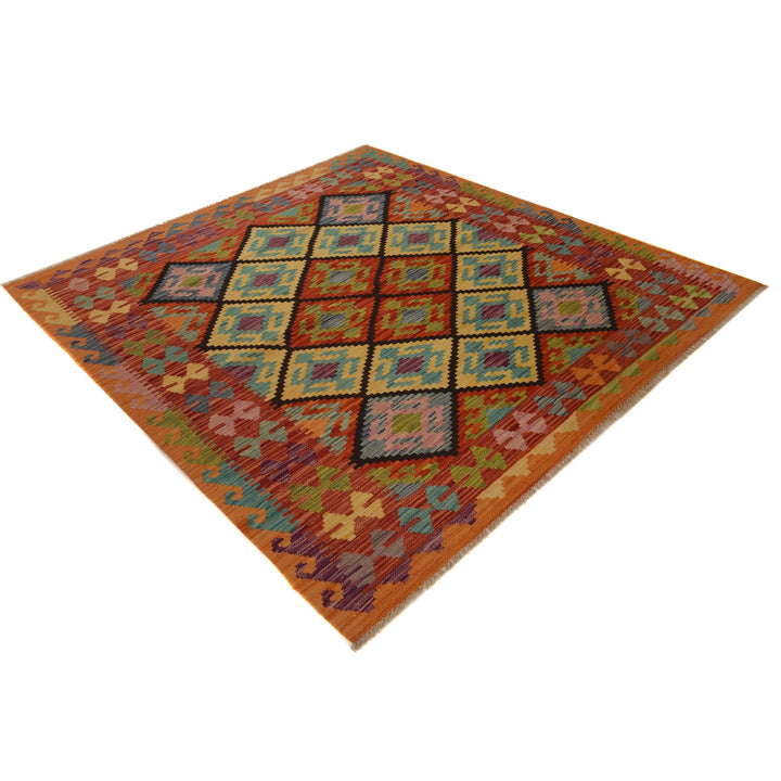 Handmade Vegetable Kelim 5' 1" x 6' 1" - No. AL68024