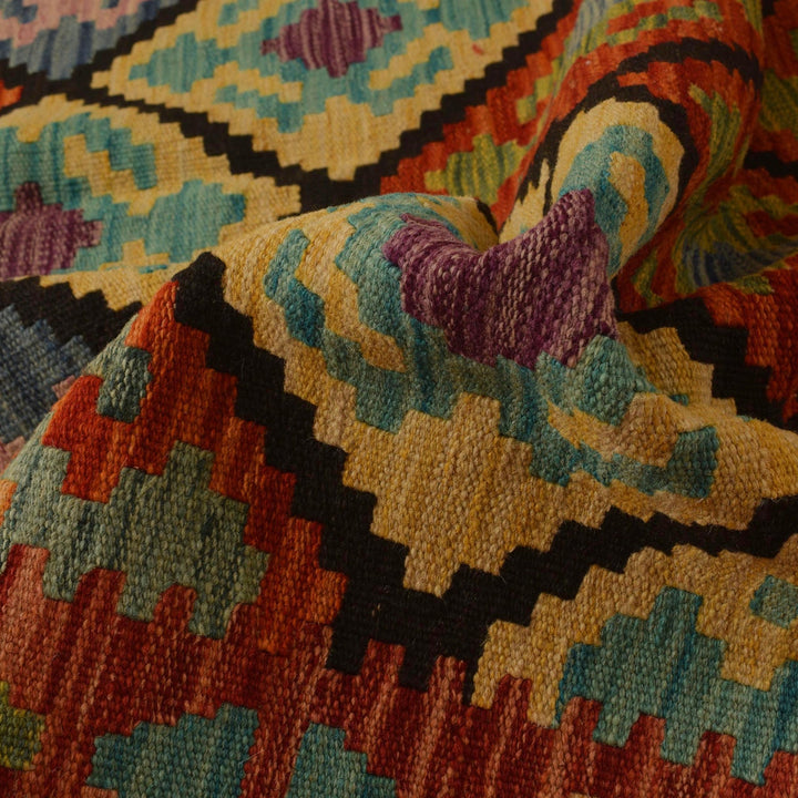 Handmade Vegetable Kelim 5' 1" x 6' 1" - No. AL68024