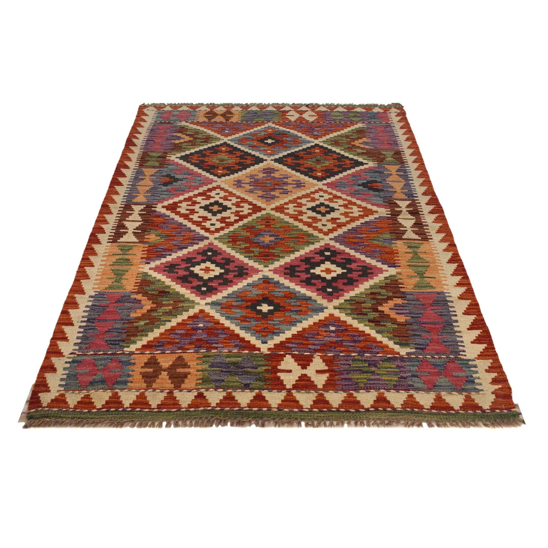 Hand Knotted Flatweave Kilim 3' 5" x 5' 4" - No. AL45788