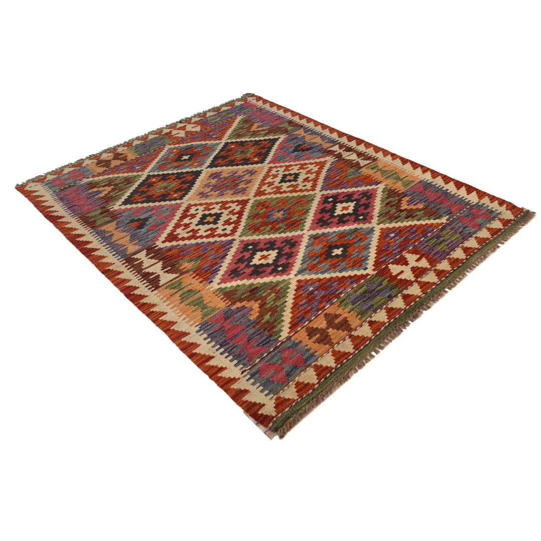 Hand Knotted Flatweave Kilim 3' 5" x 5' 4" - No. AL45788