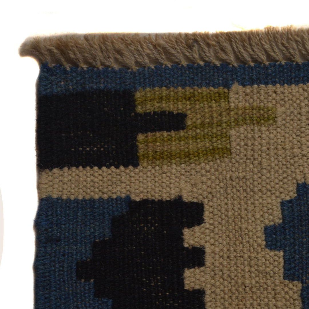Hand Woven Wool Kelim 5' 2" x 6' 5" - No. AL20438