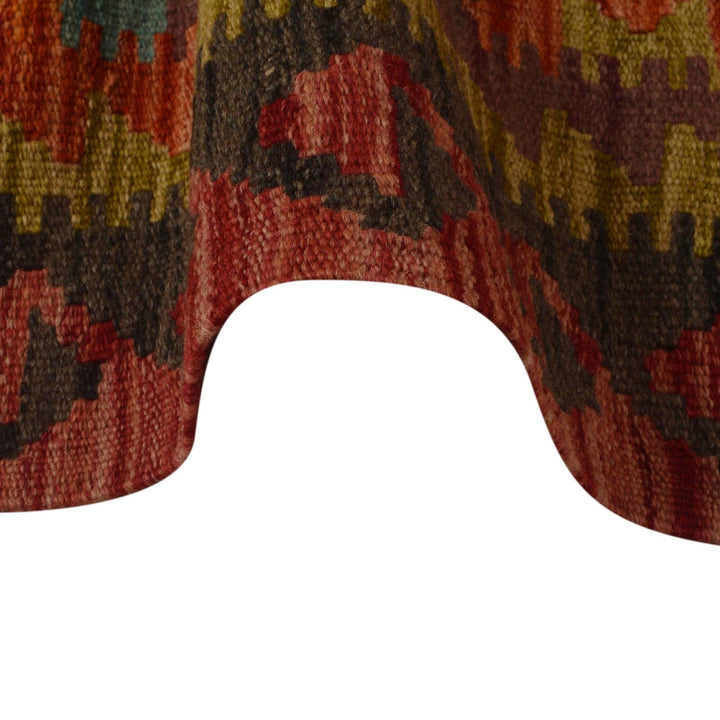 Handmade Afghan Vegetable Kilim 3' 4" x 5' 0" - No. AL81603