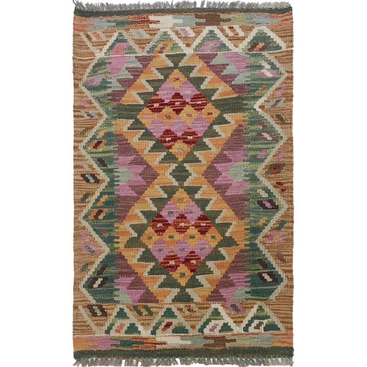 Handmade Vegetable Kelim 2' 0" x 3' 2" - No. AL78383