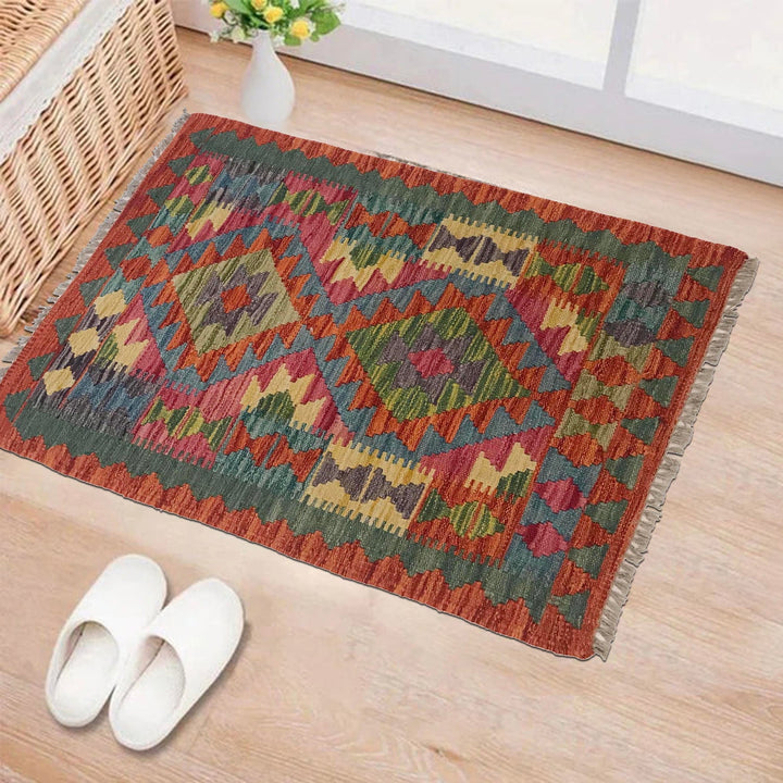 Small Size Chobi Kilim 2' 0" x 3' 0" - No. AL41329