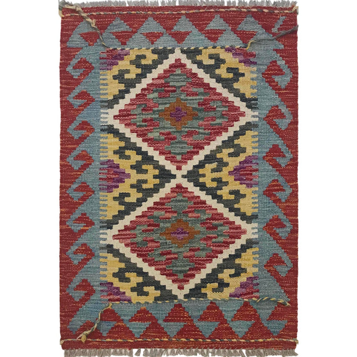 Handmade Vegetable Kilim 2' 0" x 2' 11" - No. AL15299