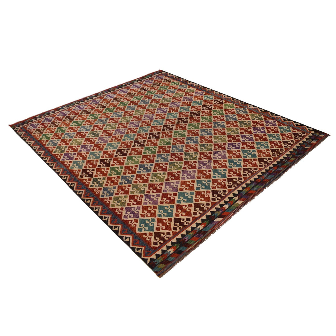 Hand Woven Wool Kelim 9' 11" x 13' 0" - No. AL61252