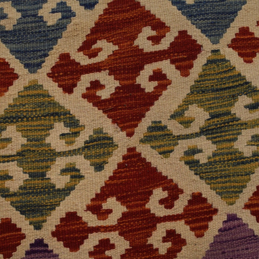 Hand Woven Wool Kelim 9' 11" x 13' 0" - No. AL61252