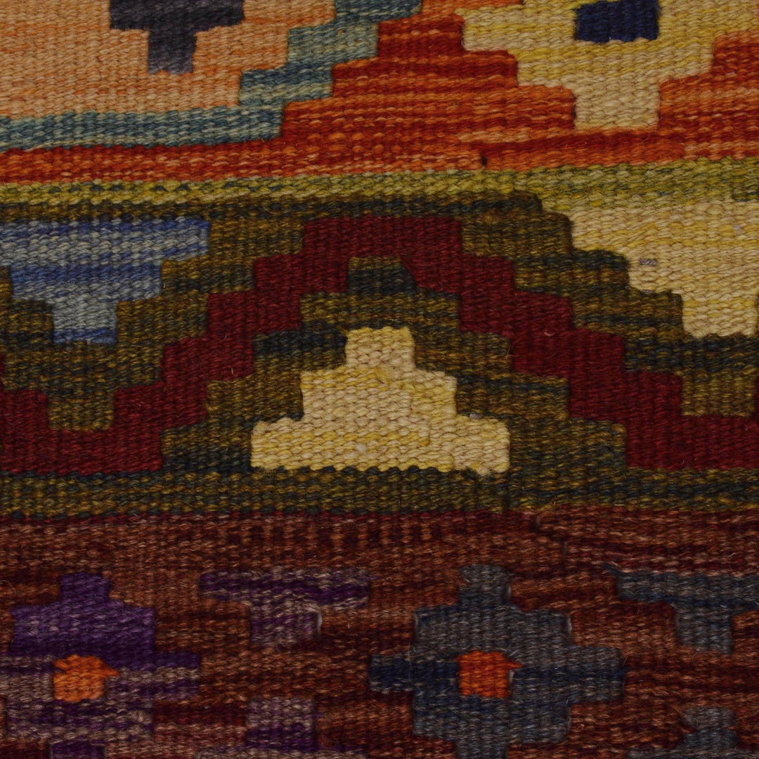 Handmade Turkish Design Wool Kilim 9' 5" x 13' 0" - No. AL20106