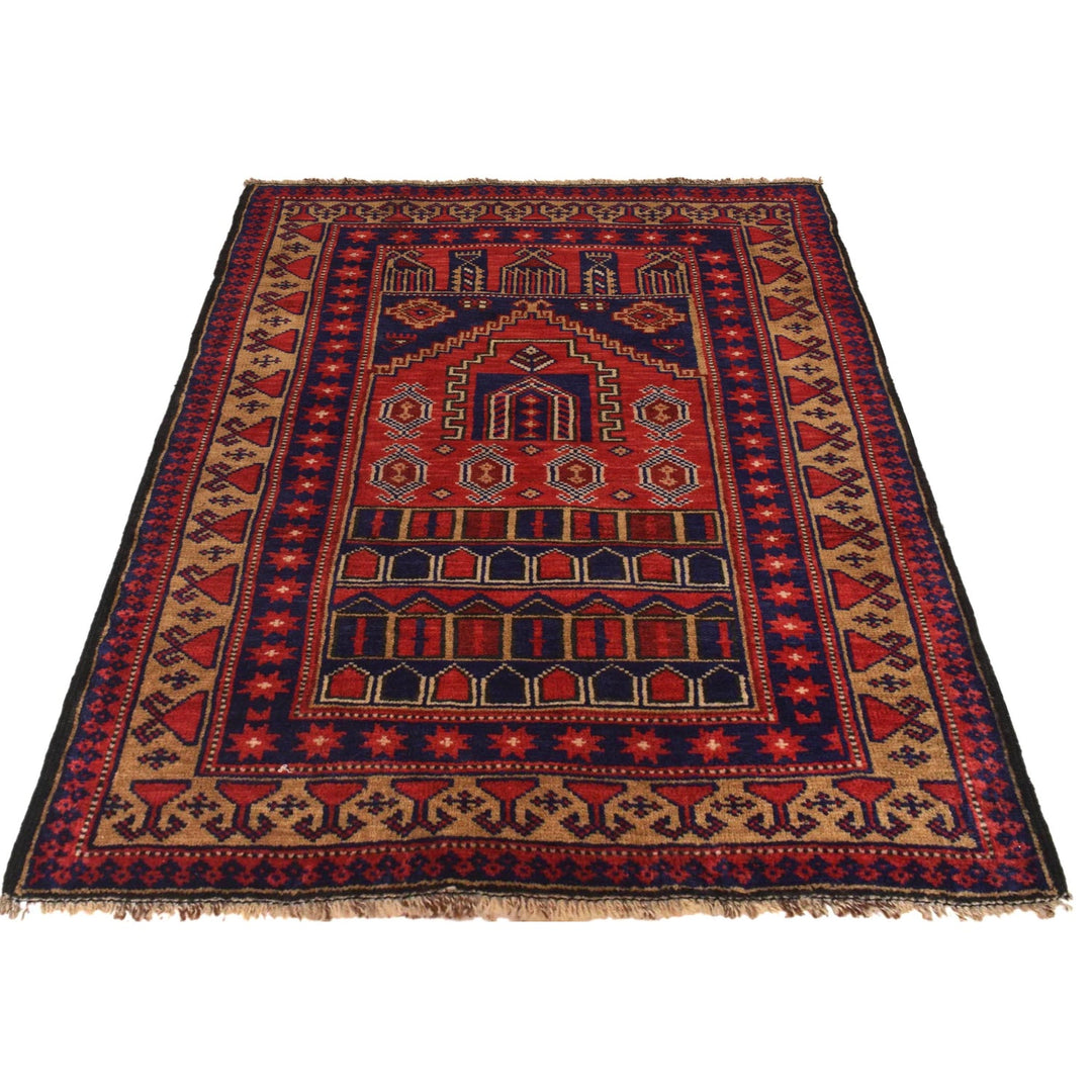 Small Prayer Carpet 2' 11" x 3' 10" - No. AL27164