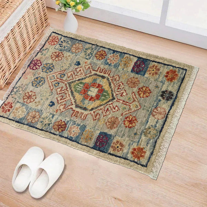 Afghan Oriental Rug 1' 4" x 1' 10" Hand-Knotted view