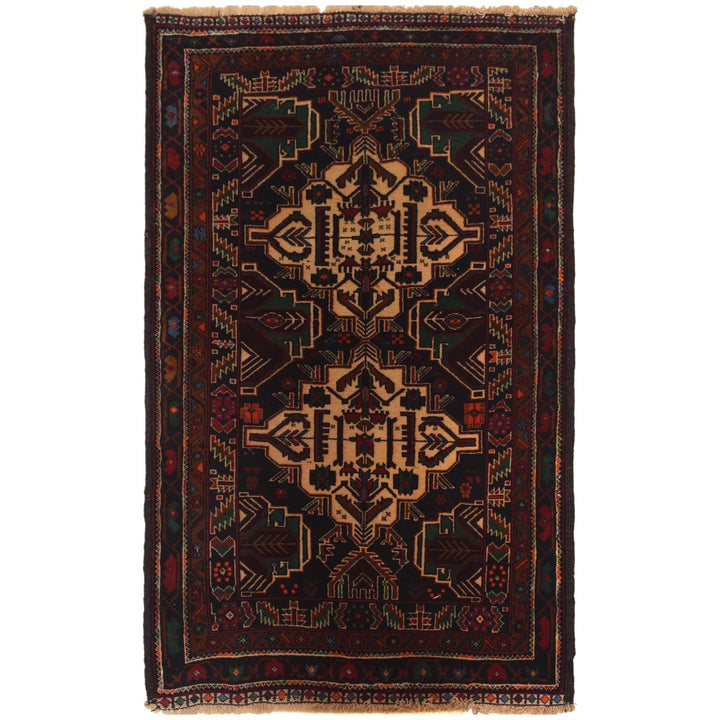 Hand Knotted Baluchi Rug 2' 8" x 4' 7" - No. AL24636