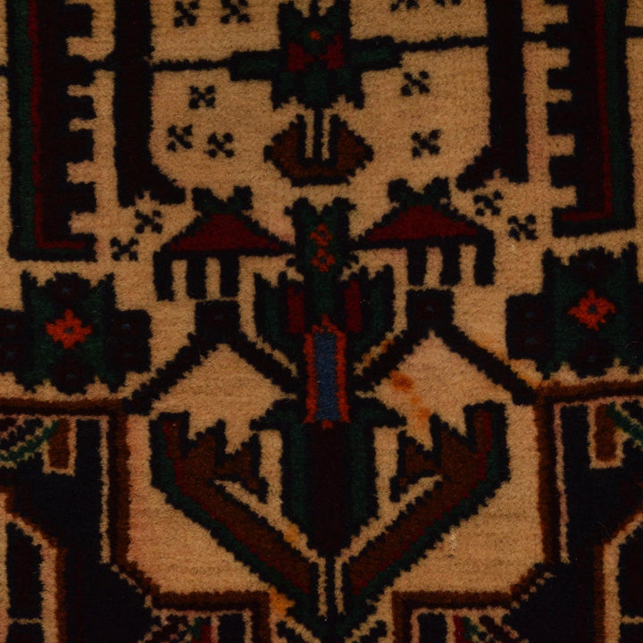 Hand Knotted Baluchi Rug 2' 8" x 4' 7" - No. AL24636